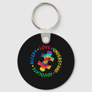 Autism Awareness Accept Adapt Advocate Autism Mum Key Ring