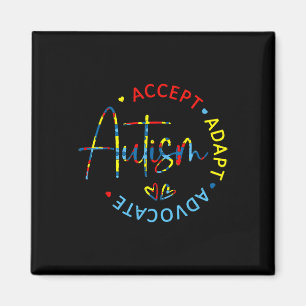 Autism Awareness Accept Adapt Advocate Autism Mum Magnet