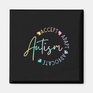 Autism Awareness Accept Adapt Advocate Autism Mum Magnet