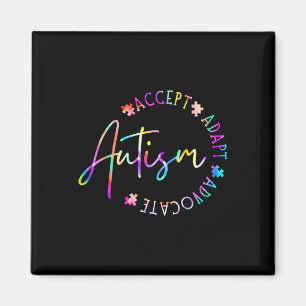 Autism Awareness Accept Adapt Advocate Autism Mum  Magnet
