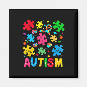 Autism Awareness Accept Adapt Advocate Autism Mum  Magnet