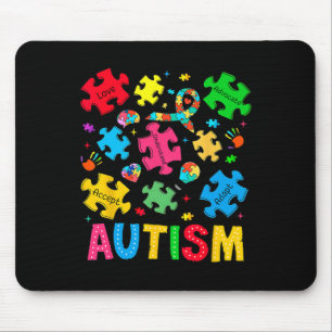 Autism Awareness Accept Adapt Advocate Autism Mum Mouse Pad