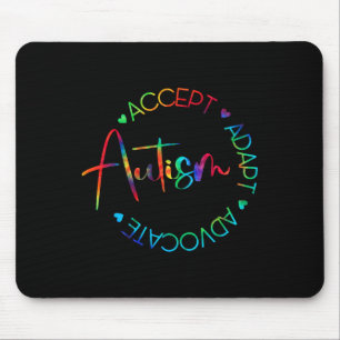 Autism Awareness Accept Adapt Advocate Autism Mum  Mouse Pad