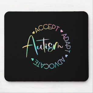 Autism Awareness Accept Adapt Advocate Autism Mum Mouse Pad