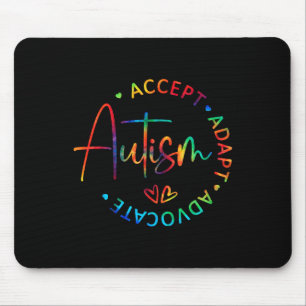 Autism Awareness Accept Adapt Advocate Autism Mum Mouse Pad
