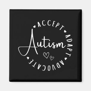 Autism Awareness Accept Adapt Advocate Understand  Magnet