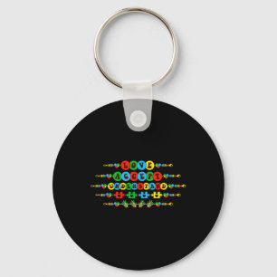 Autism Awareness Accept Love Understand Friendship Key Ring