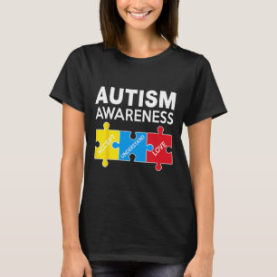 Autism Awareness Accept Support Love Puzzle Men Wo T-Shirt