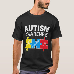 Autism Awareness Accept Support Love Puzzle Men Wo T-Shirt