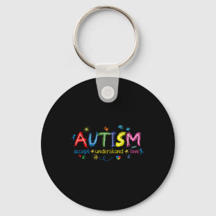 Autism Awareness Accept Understand Love Asd Suppor Key Ring