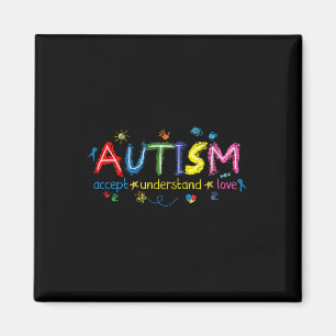 Autism Awareness Accept Understand Love Asd Suppor Magnet