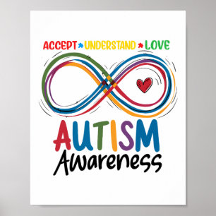 Autism Awareness Accept Understand Love Autism Poster
