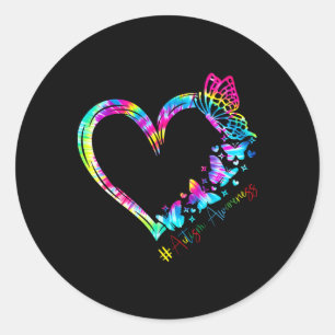 Autism Awareness Accept Understand Love Men Women Classic Round Sticker