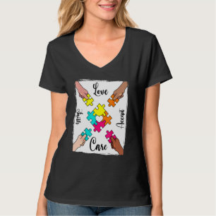 Autism Awareness Acceptance Colour Puzzle Pieces 1 T-Shirt