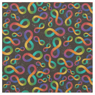 Autism Awareness Acceptance Infinity Rainbow Loop Fabric