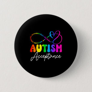 Autism Awareness Acceptance Infinity Symbol Advoca 6 Cm Round Badge