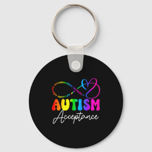 Autism Awareness Acceptance Infinity Symbol Advoca Key Ring
