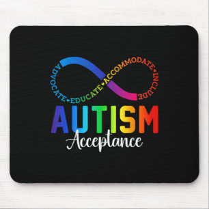 Autism Awareness Acceptance Infinity Symbol Advoca Mouse Pad