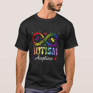 Autism Awareness Acceptance Infinity Symbol Advoca T-Shirt