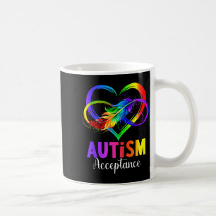 Autism awareness acceptance infinity symbol coffee mug