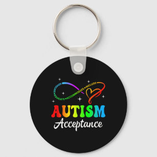 Autism Awareness Acceptance Infinity Symbol Men Wo Key Ring