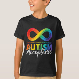 Autism awareness acceptance infinity symbol T-Shirt