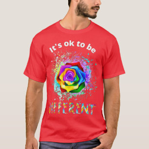Autism Awareness Acceptance Its Ok To Be Different T-Shirt