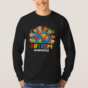 Autism Awareness Acceptance Kids Women Grandma Mom T-Shirt