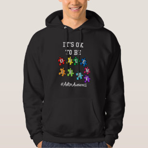 Autism Awareness Acceptance Men Kids Its Ok To Be Hoodie