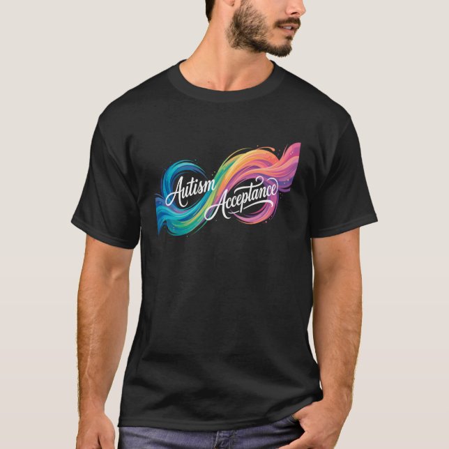 Autism Awareness Acceptance Neurodiversity Support T-Shirt (Front)