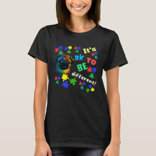 Autism Awareness Acceptance Pug Its Ok To Be Diffe T-Shirt