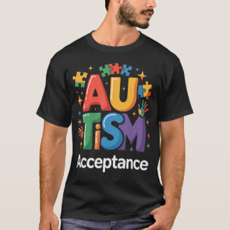 Autism Awareness Acceptance Puzzles T-Shirt