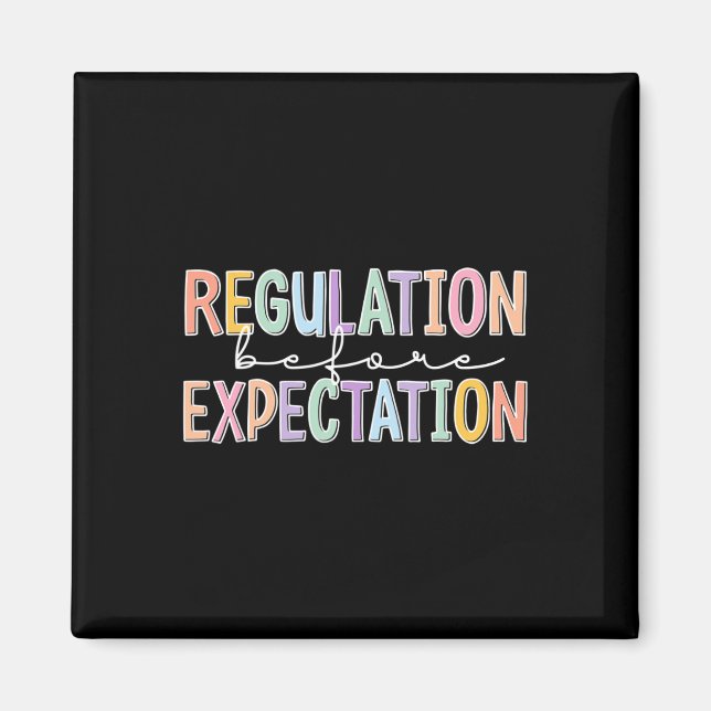 Autism Awareness Acceptance Regulation Before Expe Magnet (Front)