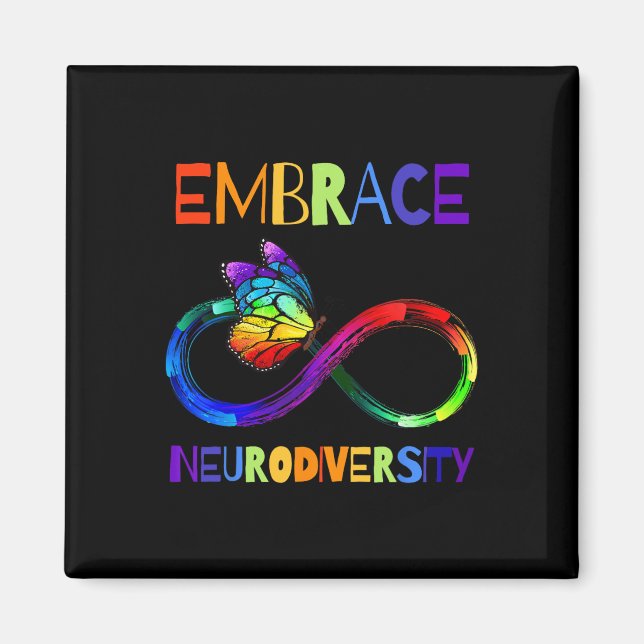 Autism Awareness Acceptance Shirt Infinity Symbol  Magnet (Front)