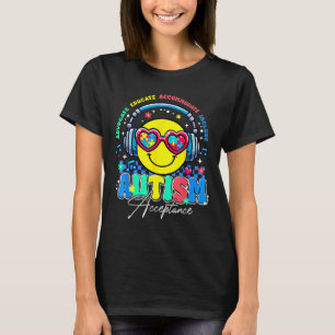Autism Awareness Acceptance Smile Face Sped Teache T-Shirt