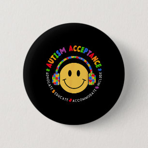 Autism Awareness Acceptance Special Education Teac 6 Cm Round Badge