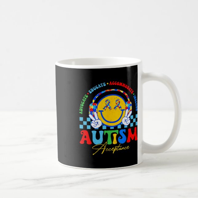 Autism Awareness Acceptance Special Education Teac Coffee Mug (Right)