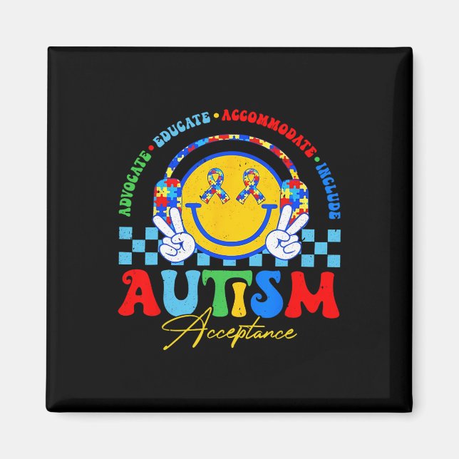 Autism Awareness Acceptance Special Education Teac Magnet (Front)