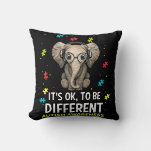 Autism Awareness Acceptance Women Kid Its Ok To Be Cushion