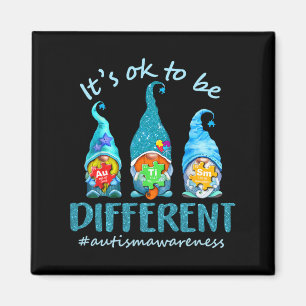 Autism Awareness Acceptance Women Kid Its Ok To Be Magnet