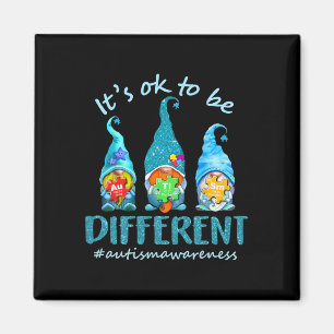 Autism Awareness Acceptance Women Kid Its Ok To Be Magnet