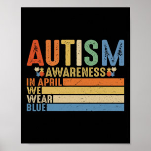 Autism Awareness Acceptance Women Kid Its Ok To Be Poster