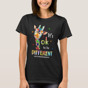 Autism Awareness Acceptance Women Kid Its Ok To Be T-Shirt