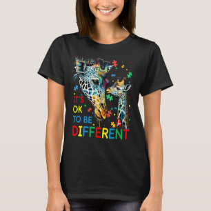 Autism Awareness Acceptance Women Kid Its Ok To Be T-Shirt