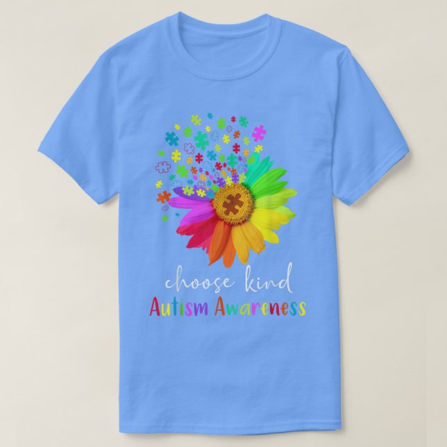 Autism Awareness Acceptance Women Mum Teacher Choo T-Shirt (Design Front)