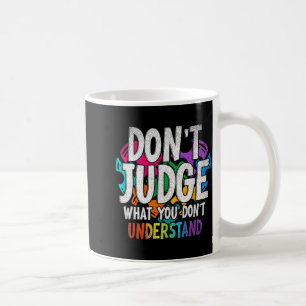 Autism Awareness Adult Uni-kids Black Short Sleeve Coffee Mug