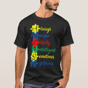 Autism Awareness Always Unique Totally Intelligent T-Shirt