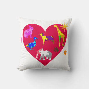 Autism Awareness Animals Cushion