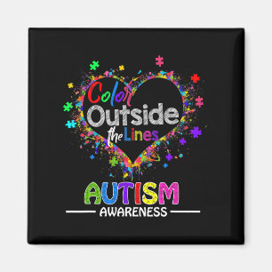 Autism Awareness April For Women Plus Size Magnet