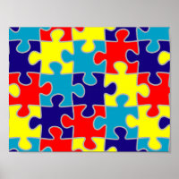 Autism Awareness ASD Aspergers Puzzle Pattern